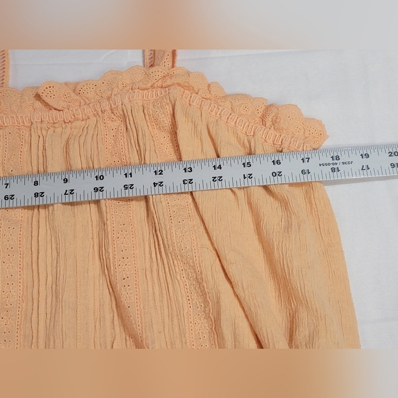 Free People Because Of You Blousen Tank Top Cotton/linen Blend Size Large - Picture 7 of 11